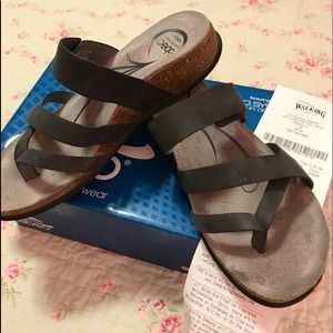 Abeo sandals orthotics Black Leather ♥️